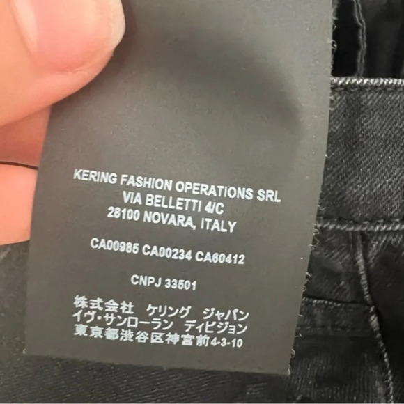 Saint Laurent SKINNY-FIT JEANS IN WORN BLACK STRETCH DENIM - Picture 7 of 12